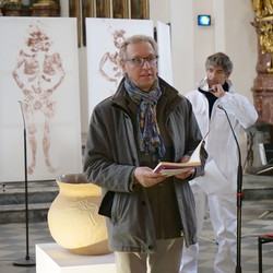 Alfred Strigl; St. Andrä Kirche: Kunst-Aschermittwoch, 17. Februar 2021, Foto: Nora Ruzsics