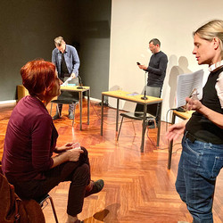 Der doppelte Gast: Thomas Ballhausen - Helwig Brunner. 'Das Mädchen Parzifal ist nicht von gestern'. Moderation: Barbara Rauchenberger. KULTUM, 26.9.2020, Foto: KULTUM/Andrea Hopper