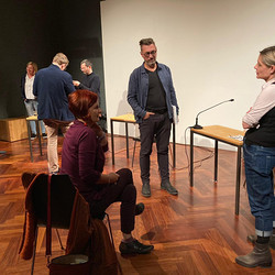 Der doppelte Gast: Thomas Ballhausen - Helwig Brunner. 'Das Mädchen Parzifal ist nicht von gestern'. Moderation: Barbara Rauchenberger. KULTUM, 26.9.2020, Foto: KULTUM/Andrea Hopper