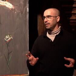 'Crosses': 12. Themenführung mit Kutator Johannes Rauchenberger in der Ausstellung 'Gott hat kein Museum', special guest: Guillaume Bruere (Berlin)