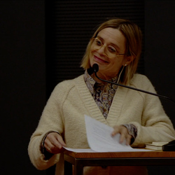 Doppelte Gäste: Thomas Ballhausen und Ferdinand Schmatz – 500 mg Orpheus Forte. | 17. November 2023 | Einführung: Barbara Rauchenberger  | Moderation des Gesprächs: Helwig Brunner. Foto: J. Rauchenberger