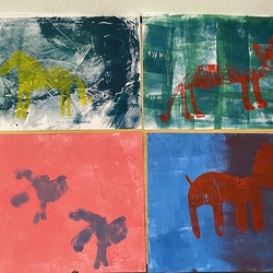 Junges Publikum_Stempel- u. Monotiere_Christine Kastl. Foto: KULTUM/Hopper