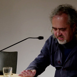 Literatur Hotel: Gundi Feyrer und Dieter Sperl.Einführungen: Alexandrea Millner und Paul Pechmann, Gespräch: Alexandra Millner, KULTUM [Cubus|, 6.11.2024, Foto: J. Rauchenberger