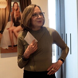 Künstleringespräch mit Dorothee Golz in der Ausstellung 'Gott hat kein Museum' mit Kurator Johannes Rauchenberger.  KULTUMUSEUM Graz, 9.5.2026