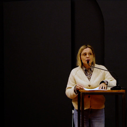 Doppelte Gäste: Thomas Ballhausen und Ferdinand Schmatz – 500 mg Orpheus Forte. | 17. November 2023 | Einführung: Barbara Rauchenberger  | Moderation des Gesprächs: Helwig Brunner. Foto: J. Rauchenberger