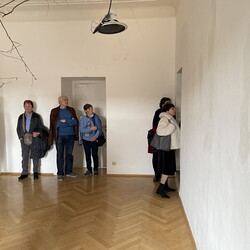 Eröffnung der Ausstellung: 'SISTERS OF THE LABYRINTH' von Renate Kordon und Tamara Friebel, KULTUM Graz, 2. März 2024. Foto: KULTUM/Johannes Rauchenberger