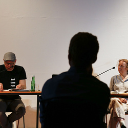 Der doppelte Gast: Chrstoph Wenzel und Karin Fellner. Foto: KULTUM