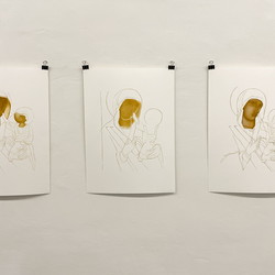 Judith Zilllich: MUTTER GOTTES. (Ikonen 2018–2021), Eitempera auf PapierKULTUM Galerie, 12. Nov. 2021 bis 12. Feb. 2022. Kurator: Johannes Rauchenberger