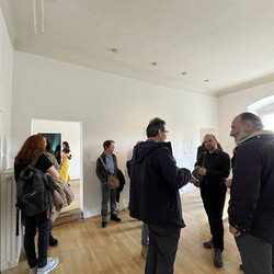 Eröffnung der Ausstellung: 'SISTERS OF THE LABYRINTH' von Renate Kordon und Tamara Friebel, KULTUM Graz, 2. März 2024. Foto: KULTUM/Johannes Rauchenberger