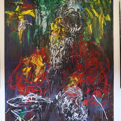 Guillaume Bruere, Dead & Alive. Alte Meister, 2021,  Ausstellungsaufbau. Foto: KULTUM/Andrea Hopper