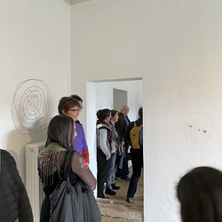 Eröffnung der Ausstellung: 'SISTERS OF THE LABYRINTH' von Renate Kordon und Tamara Friebel, KULTUM Graz, 2. März 2024. Foto: KULTUM/Johannes Rauchenberger
