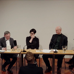 Eröffnungsabend der 4. Blumenbergtage zum Thema 'Überlebenskunst' und dem Werk 'Schiffbruch mit Zuschauer', 13. März 2026, KULTUM Graz,mit Barbara Rauchenberger, Thomas Ballhausen, Rüdiger Zill