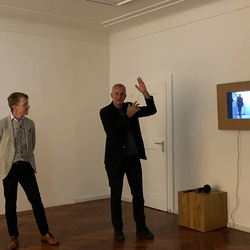 Artist-Curator Talk Zlatko Kopljar and Johannes Rauchenberger, 28. Sept. 2024, steirischer herbst, Ausstellung: Zlatko Kopljar: Erasion