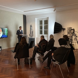 CINEMA ALTERA_Thomas Henke, Lorenz Estermann, Ausstellungseröffnung, 07.02.2023. Foto: KULTUM Graz