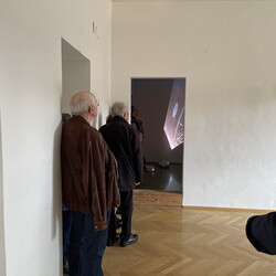 Eröffnung der Ausstellung: 'SISTERS OF THE LABYRINTH' von Renate Kordon und Tamara Friebel, KULTUM Graz, 2. März 2024. Foto: KULTUM/Johannes Rauchenberger
