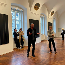 Artist-Curator Talk Zlatko Kopljar and Johannes Rauchenberger, 28. Sept. 2024, steirischer herbst, Ausstellung: Zlatko Kopljar: Erasion