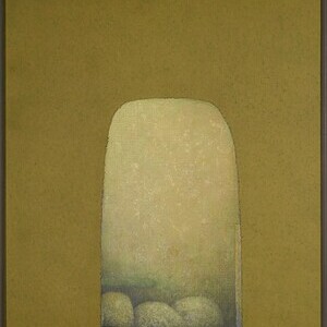 SCHWARZ Hannes,  Epitaph für eine Landschaft, 1986-92, 120x100 cm, Öl auf Leinwand KULTUMUSEUM Graz, Sammlung Wolf WN: 61020