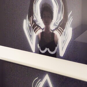 Marianne Maderna *1944 in Wien (AT), lebt in Wien (AT)Pope, 20112-tlg, Videostill geprintet auf Dibond, 45 x 60 cm  KULTUMUSEUM Graz, aus: IRREALIGIOUS! Parallelwelt Religion in der Kunst der Gegenwart (2011/12)