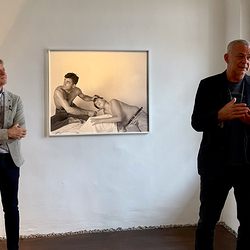 Artist-Curator Talk Zlatko Kopljar and Johannes Rauchenberger, 28. Sept. 2024, steirischer herbst, Ausstellung: Zlatko Kopljar: Erasion
