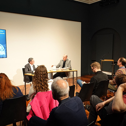                                 Eröffnungsabend der 4. Blumenbergtage zum Thema 'Überlebenskunst' und dem Werk 'Schiffbruch mit Zuschauer', 13. März 2026, KULTUM Graz,mit Barbara Rauchenberger, Thomas Ballhausen, Rüdiger Zill