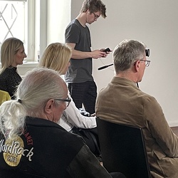 CINEMA ALTERA_Thomas Henke_Künstlergespräch_20230222. Foto: KULTUM Graz
