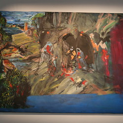 Guillaume Bruere, Dead & Alive. Alte Meister, 2021,  Ausstellungsaufbau. Foto: KULTUM/Andrea Hopper