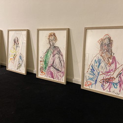 Guillaume Bruere, Dead & Alive. Alte Meister, 2021,  Ausstellungsaufbau. Foto: KULTUM/Andrea Hopper