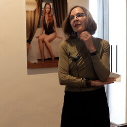 Künstleringespräch mit Dorothee Golz in der Ausstellung 'Gott hat kein Museum' mit Kurator Johannes Rauchenberger.  KULTUMUSEUM Graz, 9.5.2026