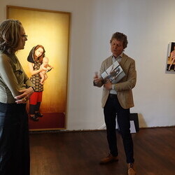 Künstleringespräch mit Dorothee Golz in der Ausstellung 'Gott hat kein Museum' mit Kurator Johannes Rauchenberger.  KULTUMUSEUM Graz, 9.5.2026