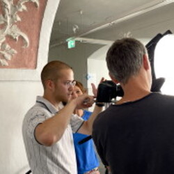 PETER ANGERER_GEHEN & BLEIBEN_Filmdreh. Foto: KULTUM/Hopper