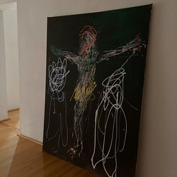 Guillaume Bruere, Dead & Alive. Alte Meister, 2021,  Ausstellungsaufbau. Foto: KULTUM/Andrea Hopper
