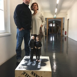 NINAVALE. Ausstellungsaufbau. 'Paradise is temporarily closed. God' KULTUM Graz, 24. Oktober 2020 bis 12. Dezember 2020. Foto: KULTUM/Johannes Rauchenberger