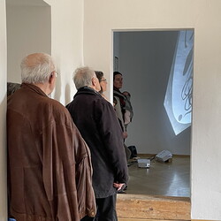 Eröffnung der Ausstellung: 'SISTERS OF THE LABYRINTH' von Renate Kordon und Tamara Friebel, KULTUM Graz, 2. März 2024. Foto: KULTUM/Johannes Rauchenberger