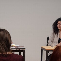 Literatur GEGENÜBER: Kholoud Charaf und Hanna Yankuta, KULTUM, 23.3.2026, Einführung und Gespräch:  Silvana Cimenti Lesung der deutschen Übersetzungen: Barbara Rauchenberger 