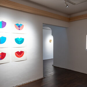 Ausstellungsansichten: 'Im Bann (s)einer großen Erzählung: Josef Fink (1941–1999), KULTUM Graz, 28.2.–19.4.2025 Kurator*in: Elisabeth Koller, Johannes Rauchenberger