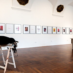 Anna & Bernhard Johannes Blume, *1937 in Bork/Westfalen (DE), † 2020 in Köln (DE) | *1938 in Dortmund (DE), † 2011 in Köln (DE), Prinzip Grausamkeit, 2004, 70-tlg. Serie, Polaroids und Texte nach Clemens Rosset, gerahmt, je 73 x 53 cm, KULTUMUSEUM 