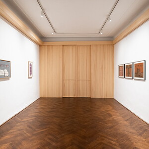 Ausstellungsansichten: 'Im Bann (s)einer großen Erzählung: Josef Fink (1941–1999), KULTUM Graz, 28.2.–19.4.2025 Kurator*in: Elisabeth Koller, Johannes Rauchenberger