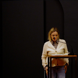 Doppelte Gäste: Thomas Ballhausen und Ferdinand Schmatz – 500 mg Orpheus Forte. | 17. November 2023 | Einführung: Barbara Rauchenberger  | Moderation des Gesprächs: Helwig Brunner. Foto: J. Rauchenberger