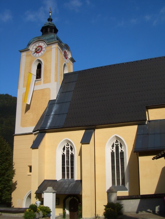 Pfarrkirche Landl nach der Kirchenrenovierung / Pfarre Landl