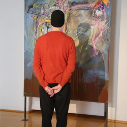 Guillaume Bruere, Dead & Alive. Alte Meister, 2021,  Ausstellungsaufbau. Foto: KULTUM/Andrea Hopper