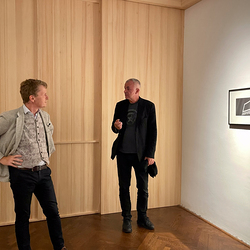 Artist-Curator Talk Zlatko Kopljar and Johannes Rauchenberger, 28. Sept. 2024, steirischer herbst, Ausstellung: Zlatko Kopljar: Erasion