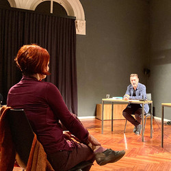 Der doppelte Gast: Thomas Ballhausen - Helwig Brunner. 'Das Mädchen Parzifal ist nicht von gestern'. Moderation: Barbara Rauchenberger. KULTUM, 26.9.2020, Foto: KULTUM/Andrea Hopper