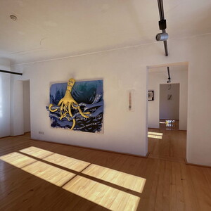 Ausstellungsansicht: Zenita Komad: Nie wieder Krieg! KULTUMUSEUM Graz, 3.2.–26.5.2024Kurator Johannes Rauchenberger