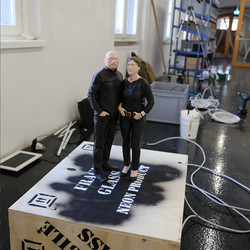 NINAVALE. Ausstellungsaufbau. 'Paradise is temporarily closed. God' KULTUM Graz, 24. Oktober 2020 bis 12. Dezember 2020. Foto: KULTUM/Andrea Hopper