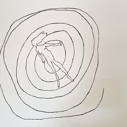 Aufbau der Ausstellung: 'SISTERS OF THE LABYRINTH' von Renate Kordon und Tamara Friebel, KULTUM Graz, 2.-23.März 2024  Foto: KULTUM/Johannes Rauchenberger