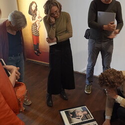 Künstleringespräch mit Dorothee Golz in der Ausstellung 'Gott hat kein Museum' mit Kurator Johannes Rauchenberger.  KULTUMUSEUM Graz, 9.5.2026