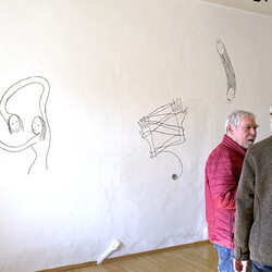 Eröffnung der Ausstellung: 'SISTERS OF THE LABYRINTH' von Renate Kordon und Tamara Friebel, KULTUM Graz, 2. März 2024. Foto: KULTUM/Johannes Rauchenberger