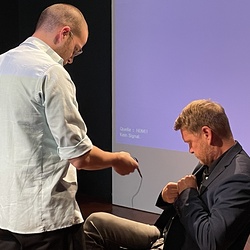 CINEMA ALTERA_Buchpräsentation_Thomas Henke_Johannes Rauchenberger. Foto: KULTUM/Hopper