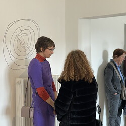 Eröffnung der Ausstellung: 'SISTERS OF THE LABYRINTH' von Renate Kordon und Tamara Friebel, KULTUM Graz, 2. März 2024. Foto: KULTUM/Johannes Rauchenberger