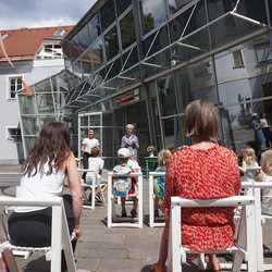 Denn das Lama kennt kein Drama, Buchpräsentation und Workshop, Christine Kastl. 